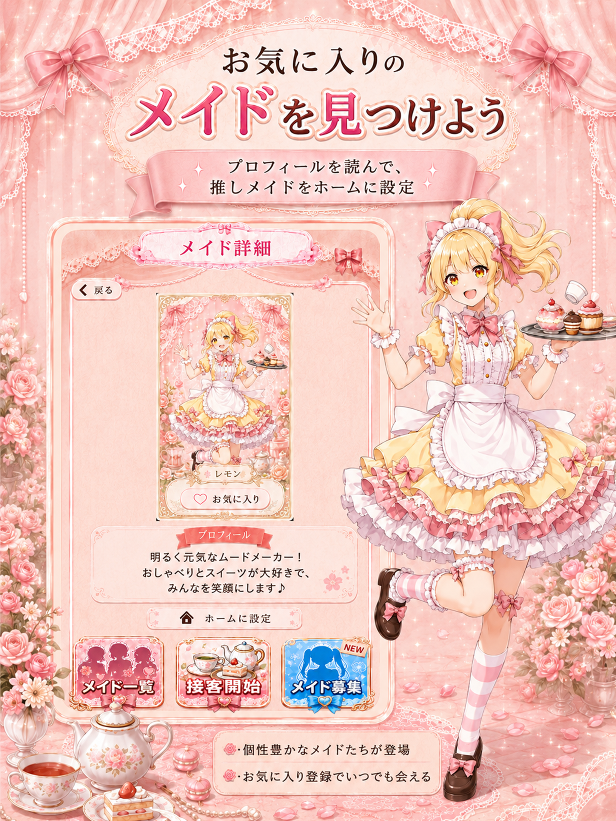 メイドさんのいる喫茶店 ゲーム画面 4